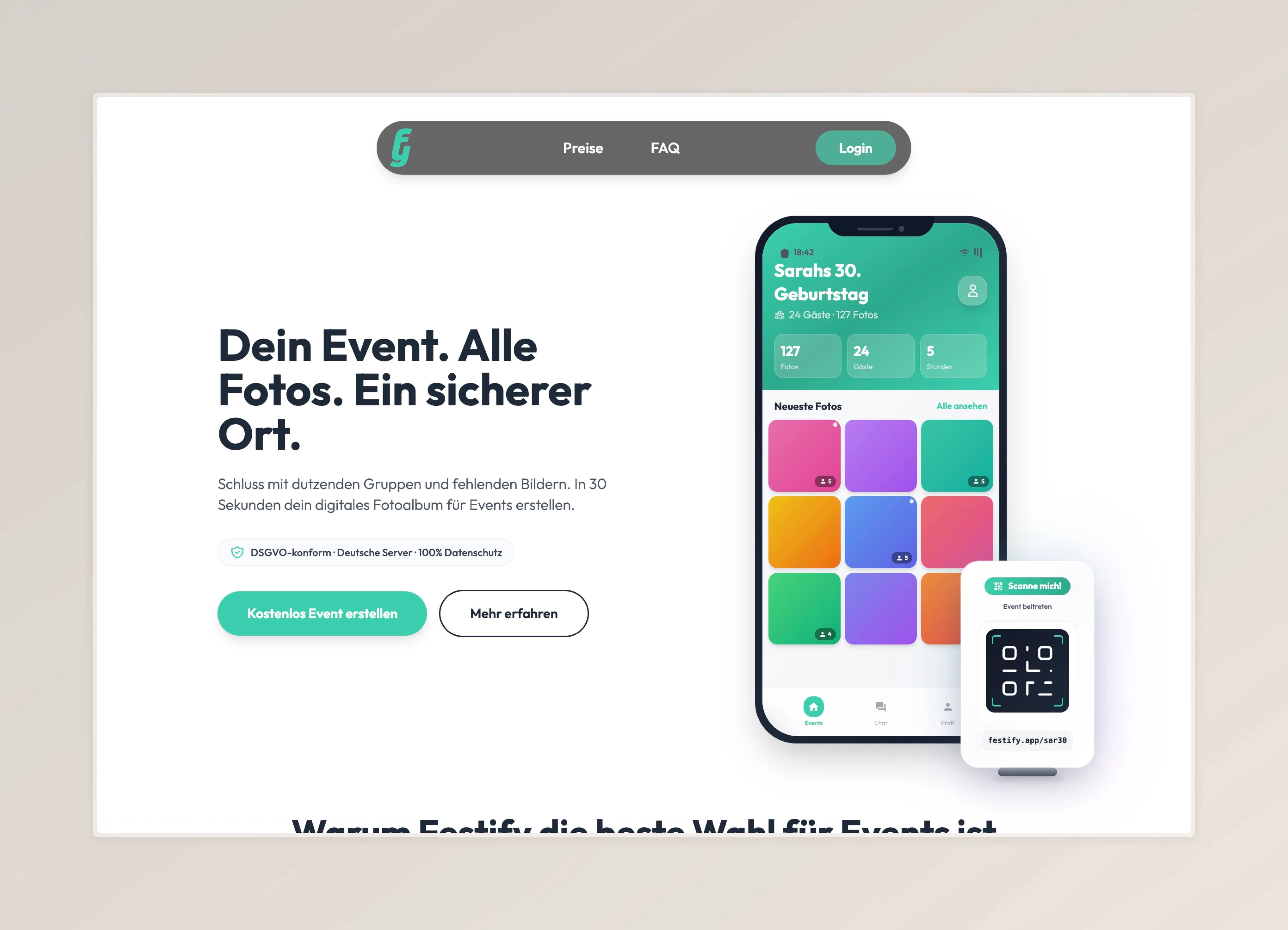 Festify Projekt Hero